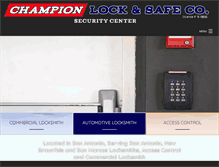 Tablet Screenshot of championlock.com